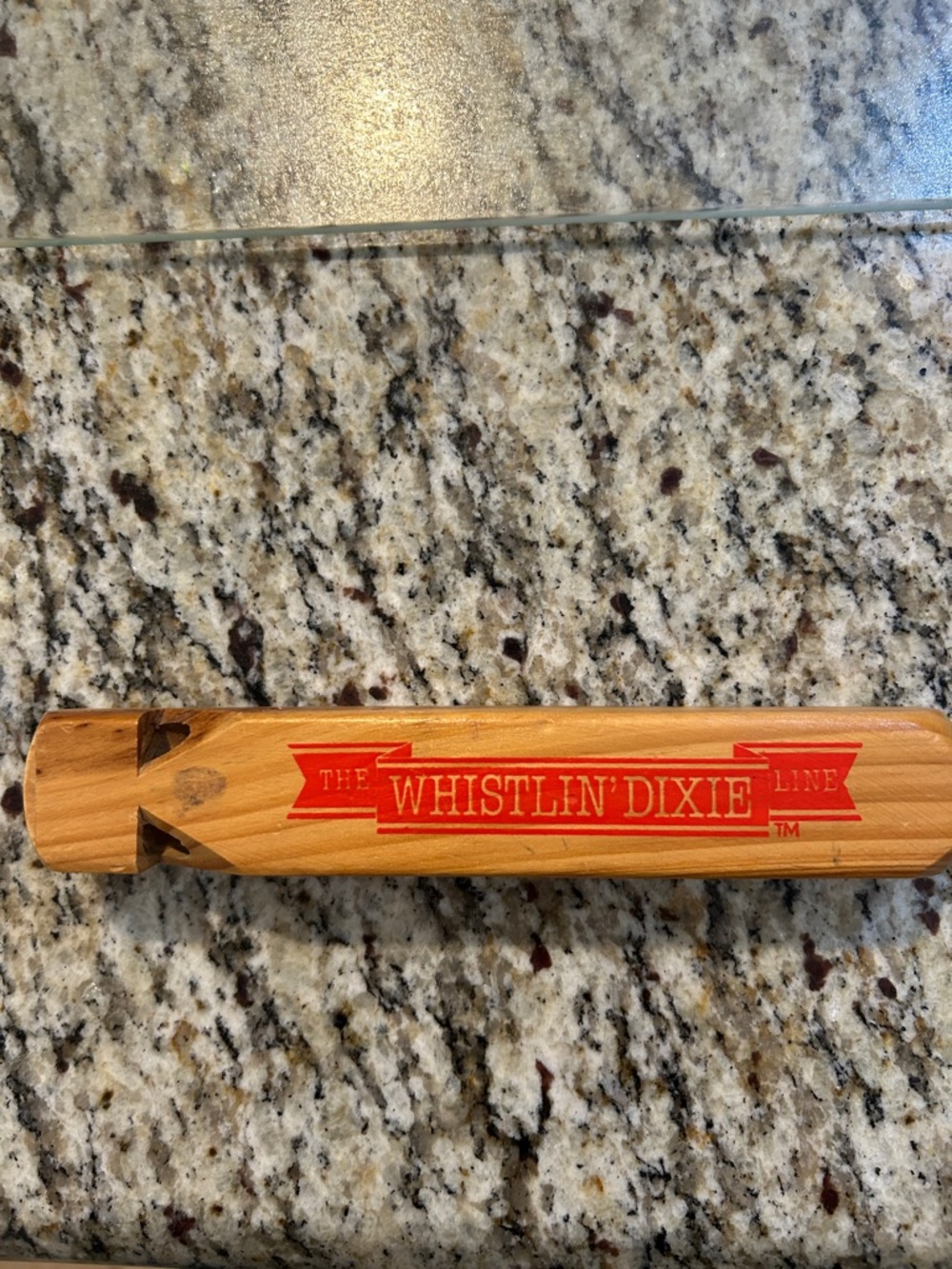 "The Whistlin' Dixie Line" wooden train whistle,